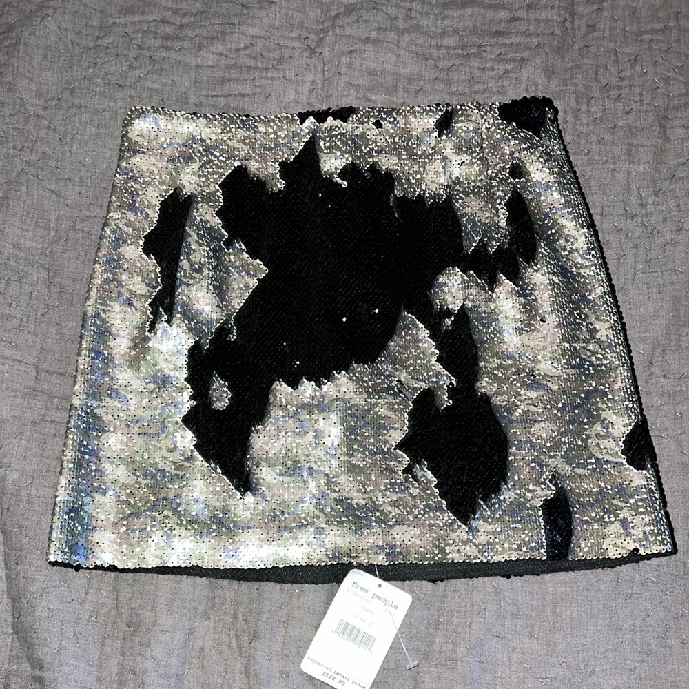 NWT Free People Sequin Mini Skirt